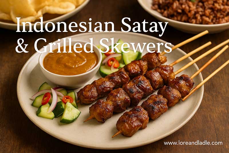 Grilled Coconut Rice Satay: Indonesian Comfort for Home Cooks