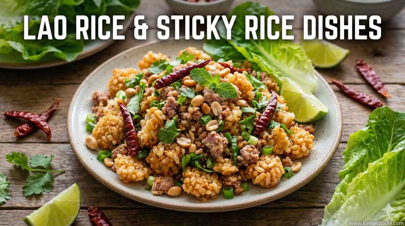 Lao Rice & Sticky Rice with Modern Twists