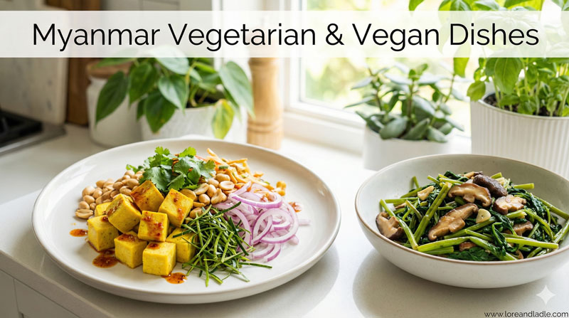 Myanmar Vegetarian and Vegan Dishes: Simple Sauces and Sides
